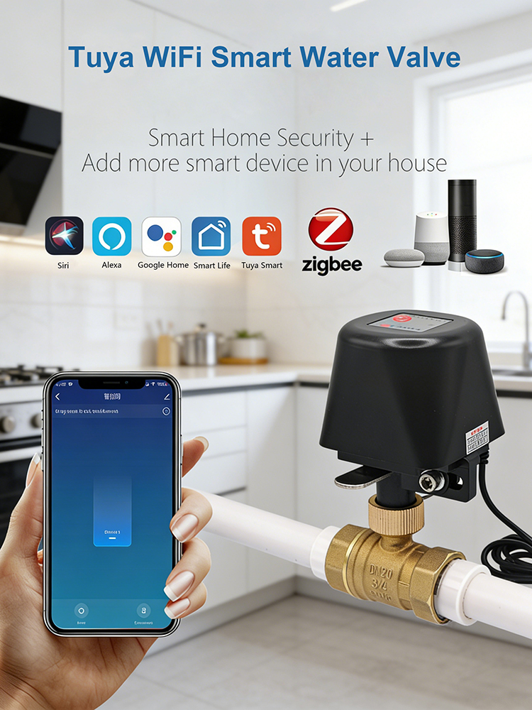 Smart Garden Home Assistant - Tuya Smart Wasserventil ​ DN15/DN20/DN25 Automatischer