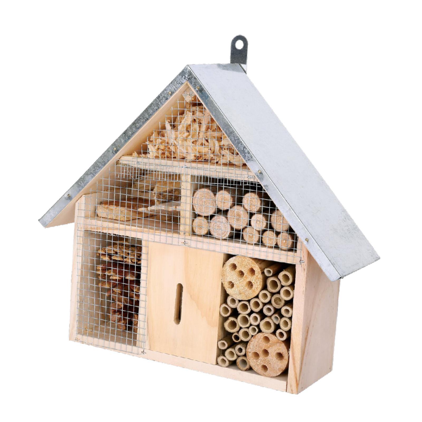 Insect Hotel Wood - Garten-Bienenhaus aus Holz zum Aufhängen, Hotel,