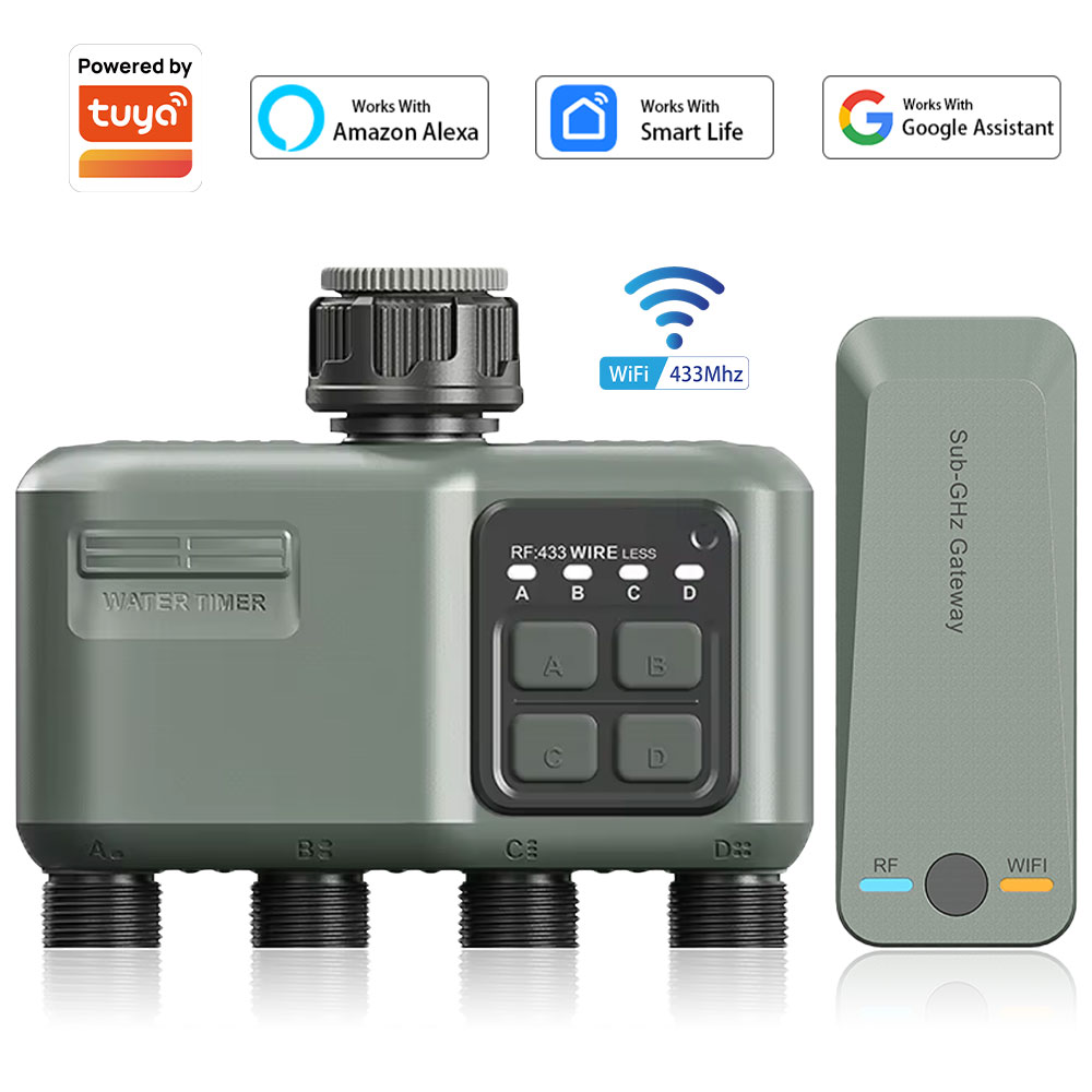 Smart Garden Auk - 4-fach programmierbarer Bewässerungstimer für Gartenschlauch, mit