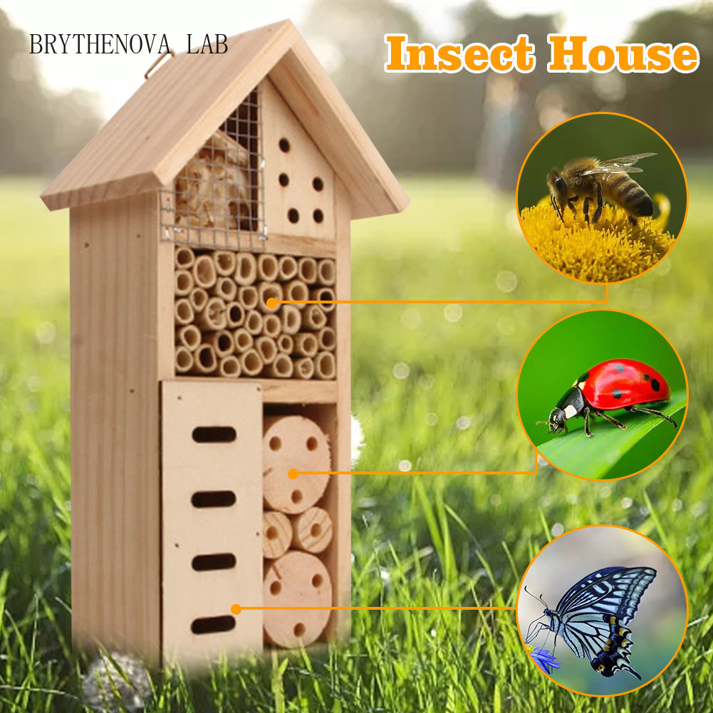 Insektenhotel aus Holz, natürl – Insect Hotel Wood Bewertung und Preis